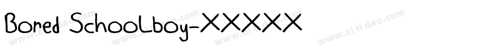 Bored Schoolboy字体转换